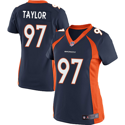 Women's Limited Phil Taylor Nike Jersey Navy Blue Alternate - #97 NFL Denver Broncos